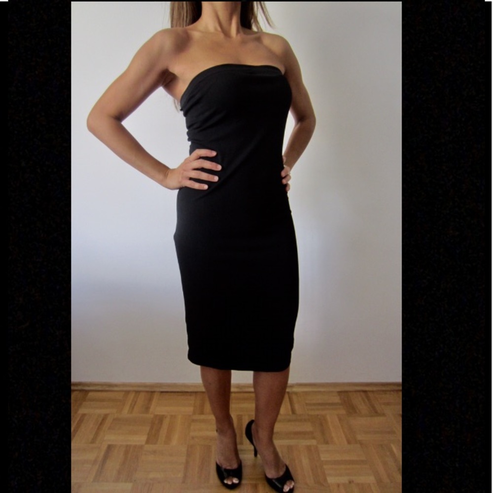Black tube dress
